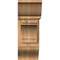 Ekena Millwork Merced Traditional Smooth Bracket w/ Offset Brace, Western Red Cedar, 7 1/2"W x 20"D x 20"H BKT0806X20X20MRC01SWR - alternate 3